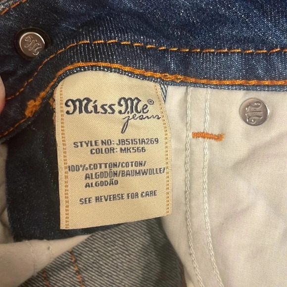 MissMe - Boyfriend Ankle - Distressed Jeans - Size 24 - Picture 10 of 10